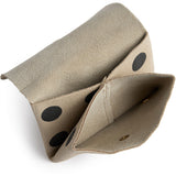 DEPECHE Small wallet/credit card holder in soft leather Purse / Credit card holder 301 Black Dots