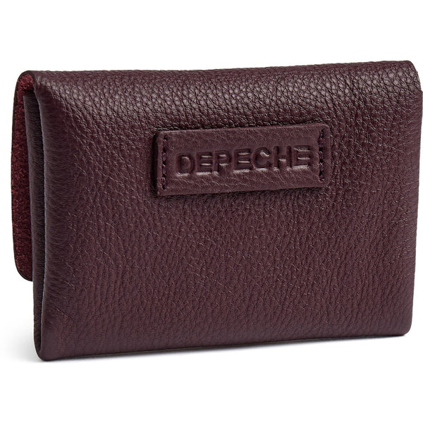 DEPECHE Small wallet/credit card holder in soft leather Purse / Credit card holder 305 Ox Blood