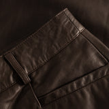 Depeche leather wear Soft Anika leather pants Pants 214 Dark Chocolate