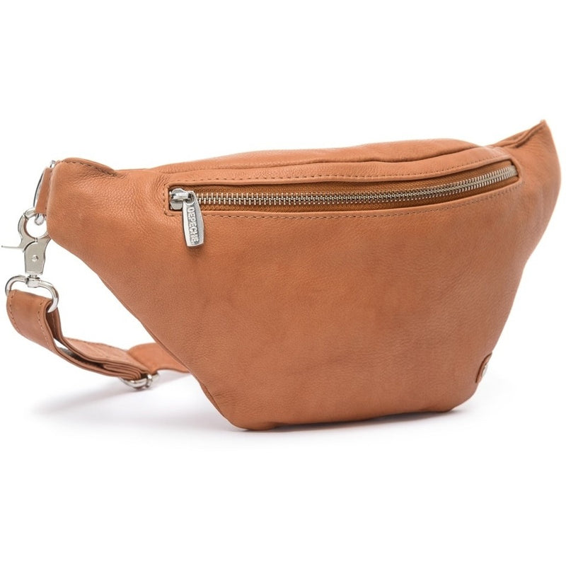 DEPECHE Soft leather bumbag in high quality Bumbag 014 Cognac