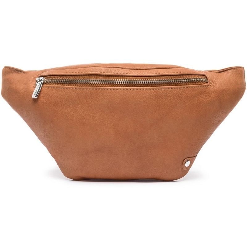 DEPECHE Soft leather bumbag in high quality Bumbag 014 Cognac