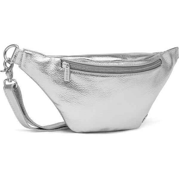 DEPECHE Soft leather bumbag in high quality Bumbag 098 Silver