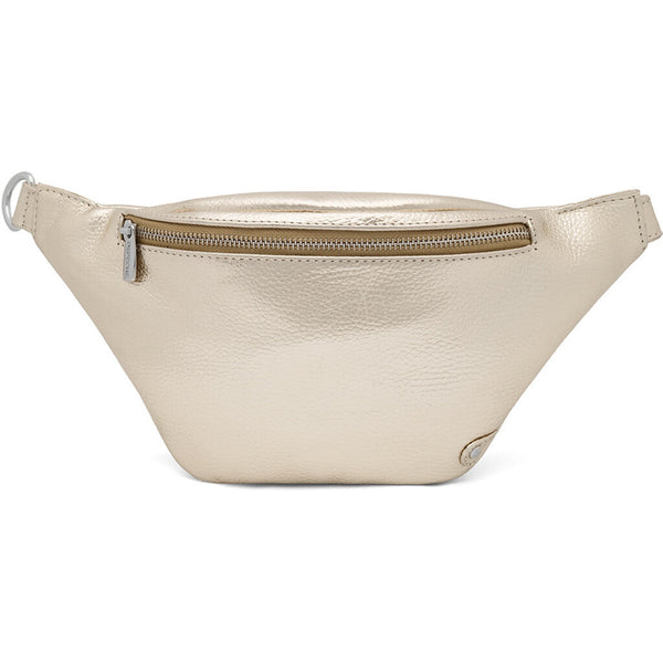 DEPECHE Soft leather bumbag in high quality Bumbag 108 Champagne