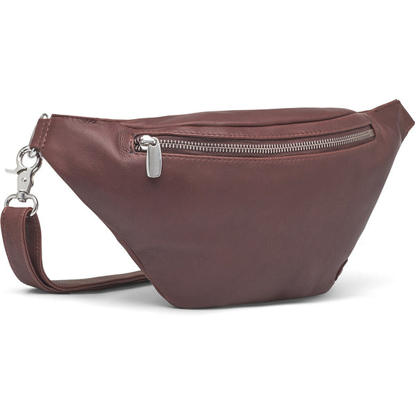 DEPECHE Soft leather bumbag in high quality Bumbag 161 Dark brown