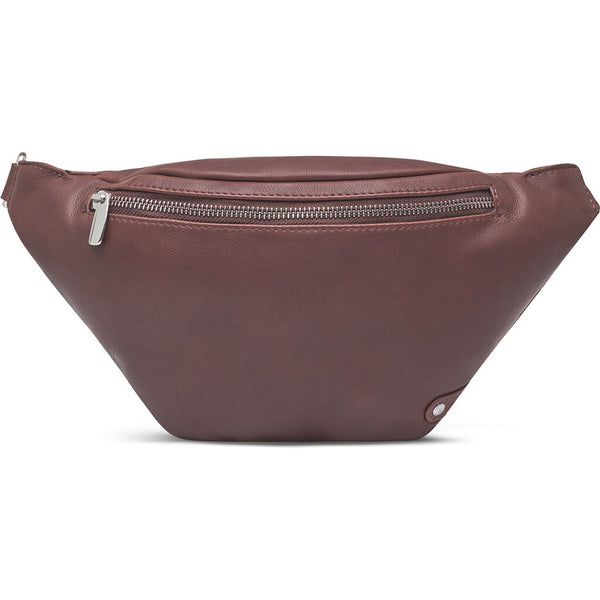 DEPECHE Soft leather bumbag in high quality Bumbag 161 Dark brown