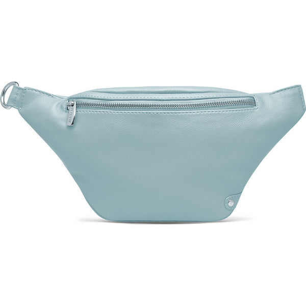 DEPECHE Soft leather bumbag in high quality Bumbag 238 Dusty Blue