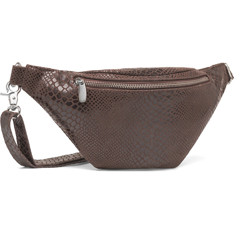 DEPECHE Soft leather bumbag in high quality Bumbag 265 Brown Croco