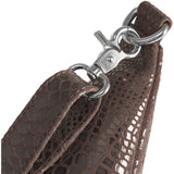 DEPECHE Soft leather bumbag in high quality Bumbag 265 Brown Croco