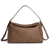 DEPECHE Sofya handwoven calf leather crossover Cross over 250 Dark Taupe