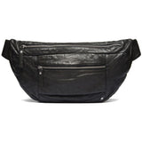 DEPECHE Spacious leather bumbag in classy look Bumbag 099 Black (Nero)