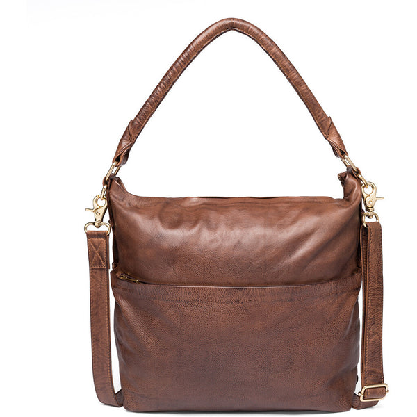 DEPECHE Spacious shoulder bag in nice leather quality Shoulderbag / Handbag 133 Brandy