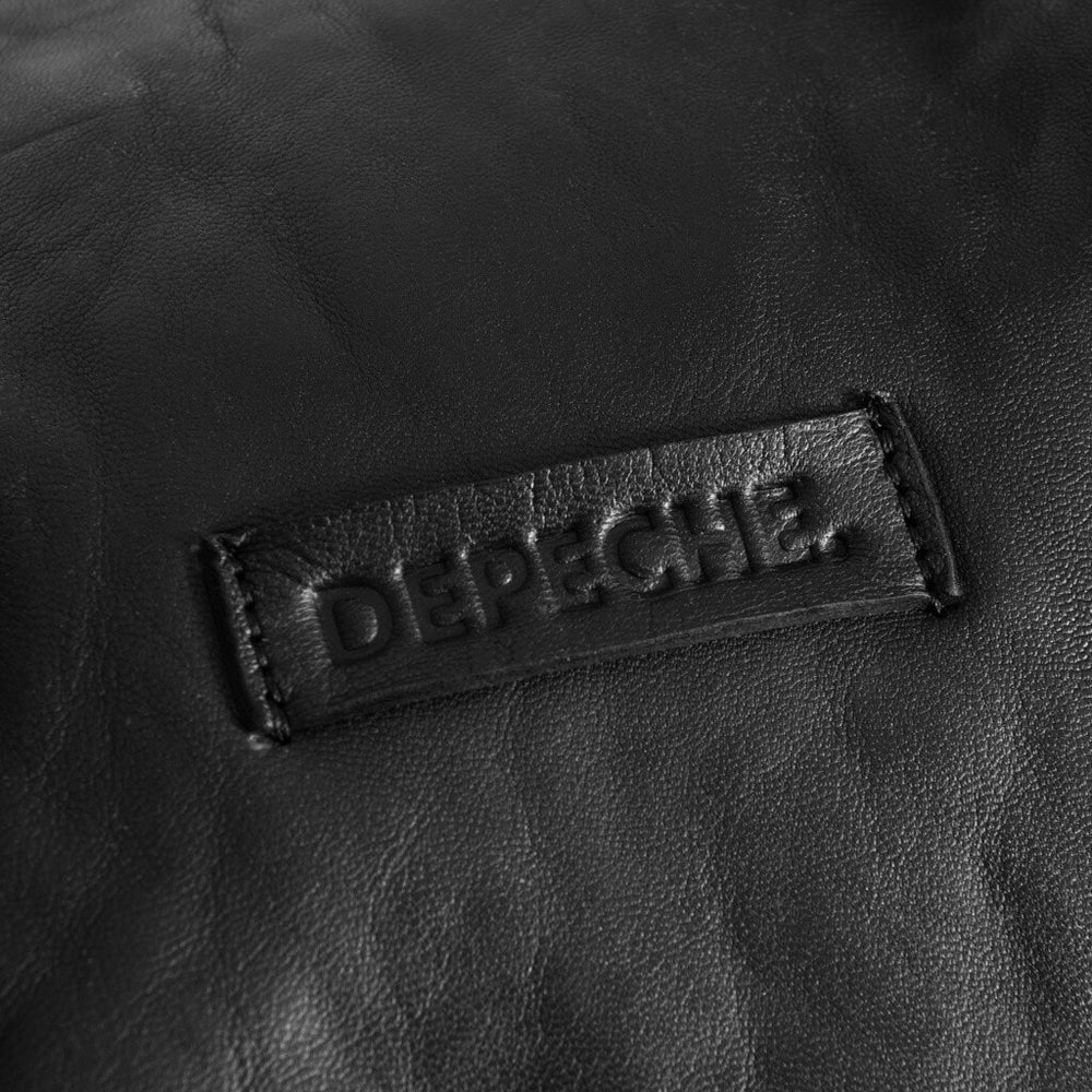 Spacious weekend bag in soft leather quality / 15476 - Black – DEPECHE