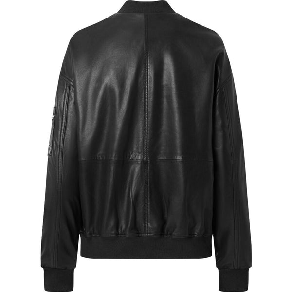 Depeche leather wear Sporty and cool leather jacket in soft quality Jackets 099 Black (Nero)