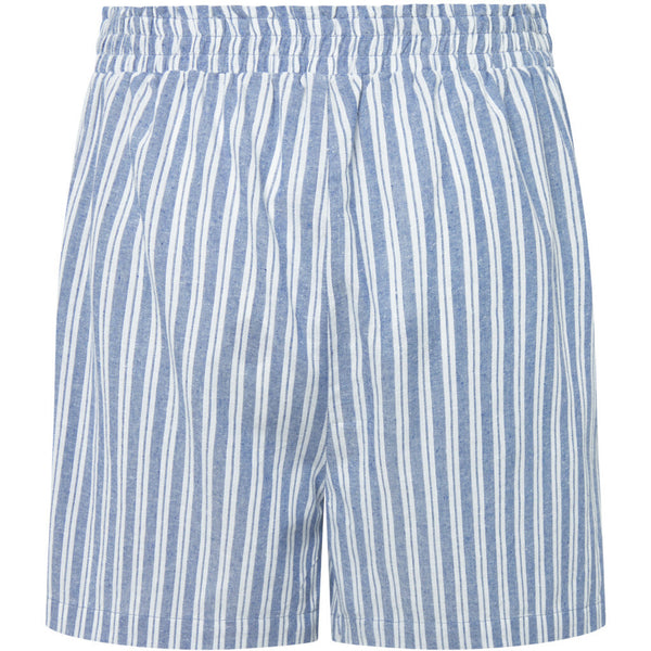 Depeche Clothing Striped print Beate shorts Shorts 259 Blue Yarndye Stripe