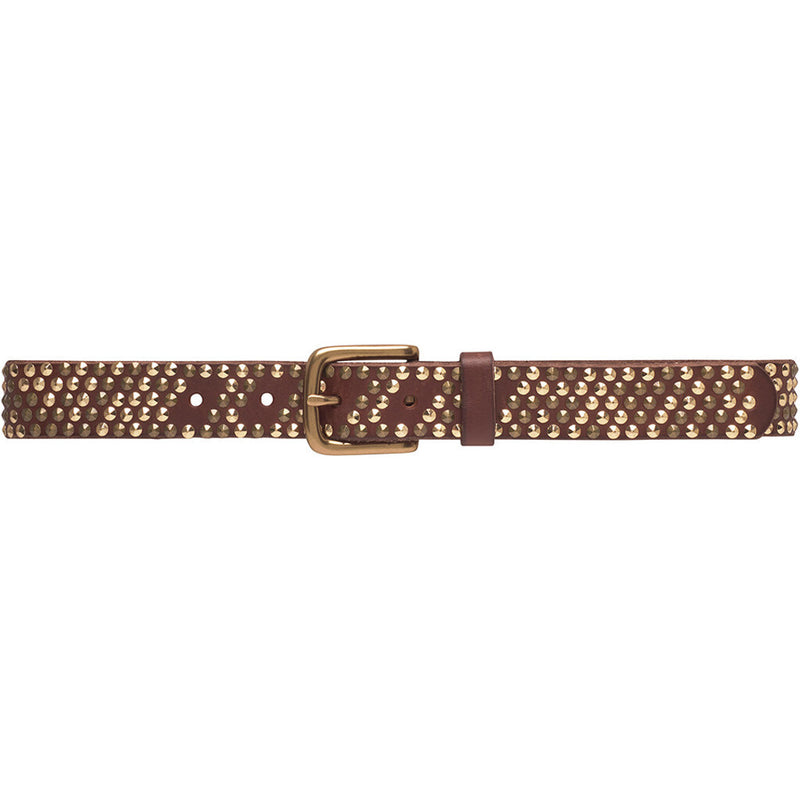 DEPECHE Studded jeans belt Belts 015 Brown