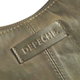 DEPECHE Stylish shoulderbag in soft leather quality Shoulderbag / Handbag 049 Army Green