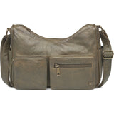 DEPECHE Stylish shoulderbag in soft leather quality Shoulderbag / Handbag 049 Army Green