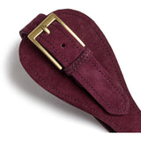 DEPECHE Suede Waist Belt Belt 321 Plum