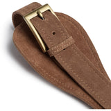 DEPECHE Suede Waist Belt Belt 327 Dark Camel