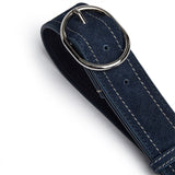 DEPECHE Suede belt Belt 031 Ocean