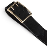 DEPECHE Suede belt Belt 190 Black/Gold