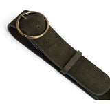 DEPECHE Suede belt Belts 049 Army Green