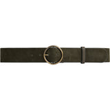 DEPECHE Suede belt Belts 049 Army Green