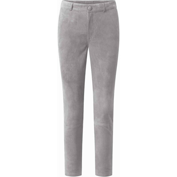 Gray suede pants sale