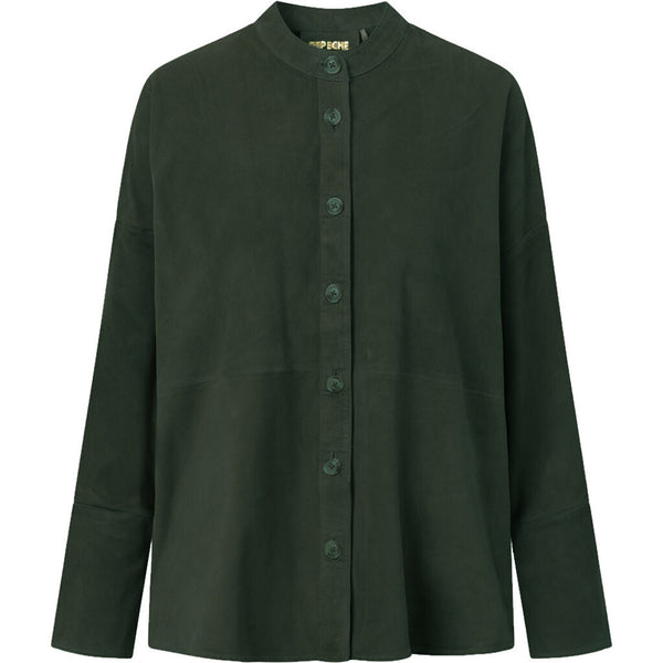 Depeche leather wear Suede shirt in soft and nice quality Shirts 102 Bottle Green