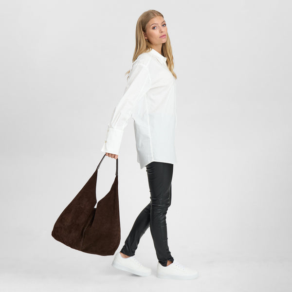 DEPECHE Suede shopper Shopper 008 Chocolate