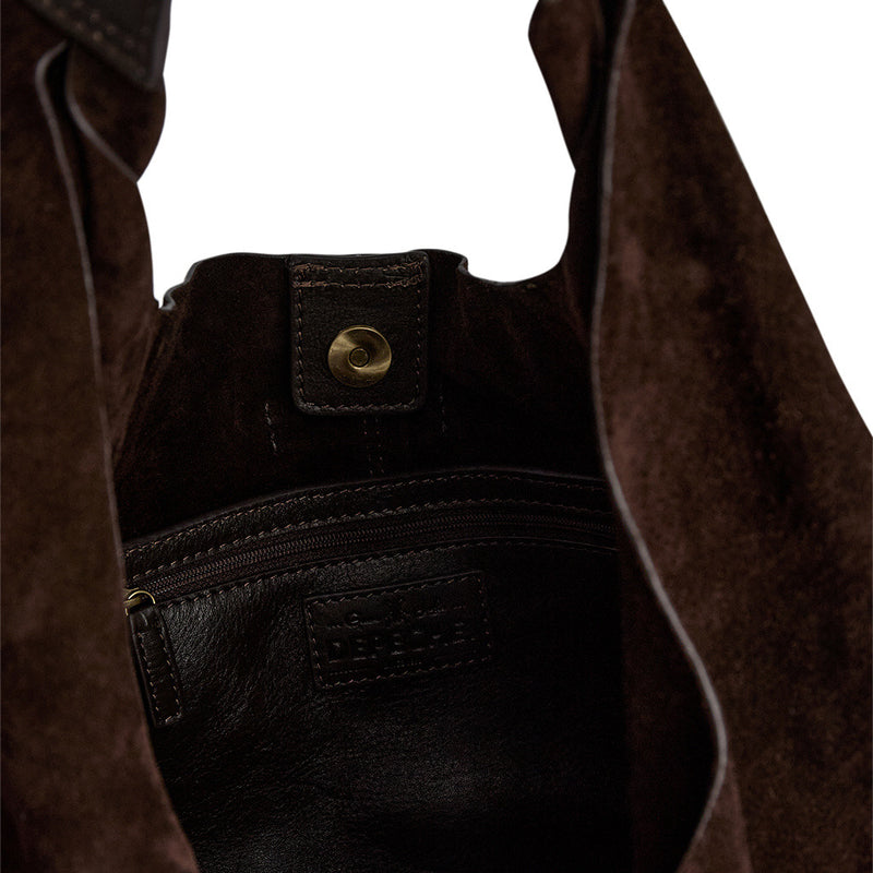 DEPECHE Suede shopper Shopper 008 Chocolate