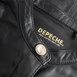 Depeche leather wear Tamie Leather Shirt Shirts 099 Black (Nero)