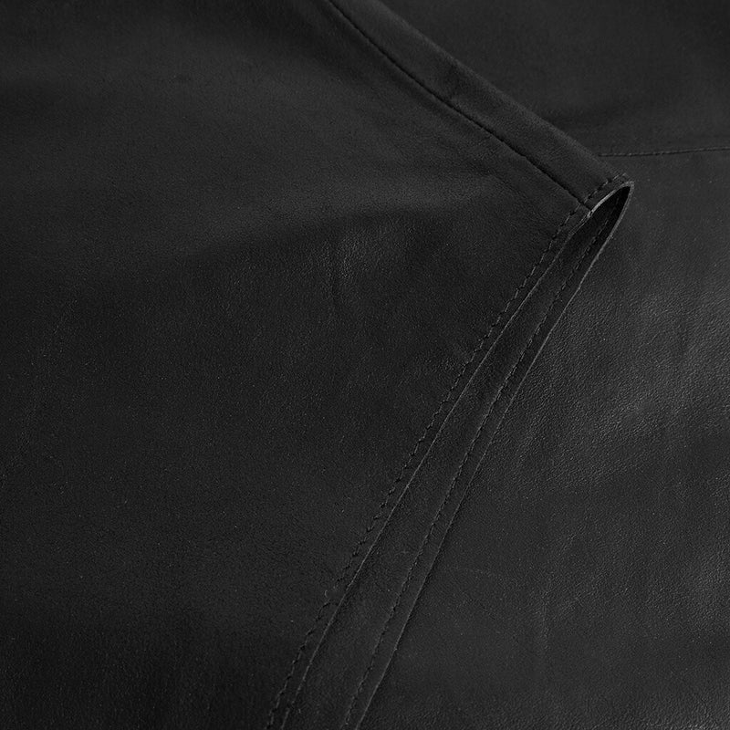 Depeche leather wear Tammy vest Tops 099 Black (Nero)