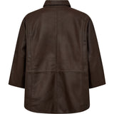 Depeche leather wear Tenna leather shirt Shirts 015 Brown