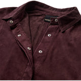 Depeche leather wear Tenna suede shirt Shirt 334 Deep Plum