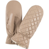 DEPECHE The most beautiful mittens in soft leather Gloves 168 Latte