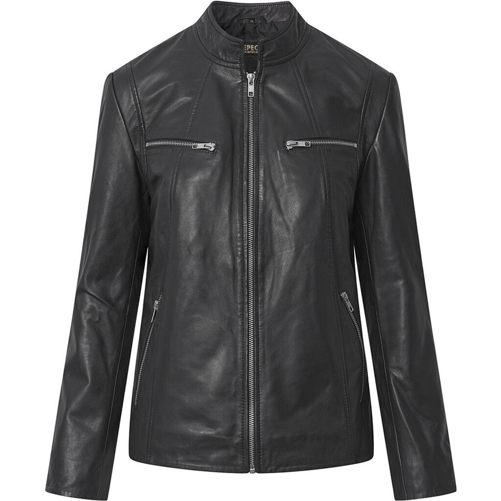 Timeless Noelle leather jacket / 51248 - Black – DEPECHE