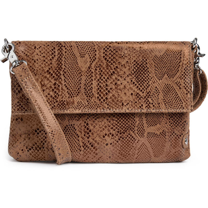 DEPECHE Timeless clutch Clutch 289 Camel Snake