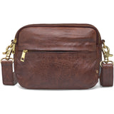 DEPECHE Timeless crossover bag Cross over 133 Brandy