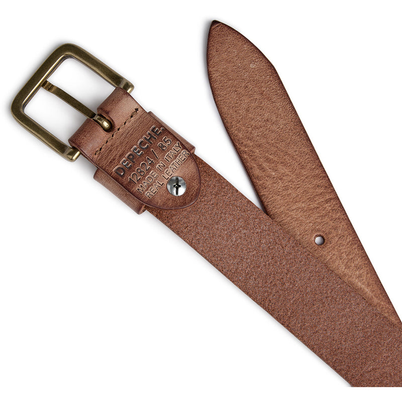 DEPECHE Timeless jeans belt in delicious leather quality Belts 012 Nature 