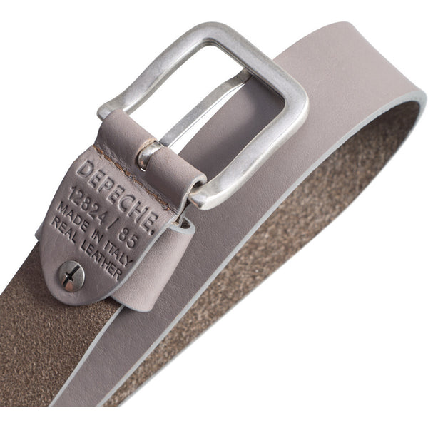 DEPECHE Timeless jeans belt in delicious leather quality Belts 020 Taupe (visione)