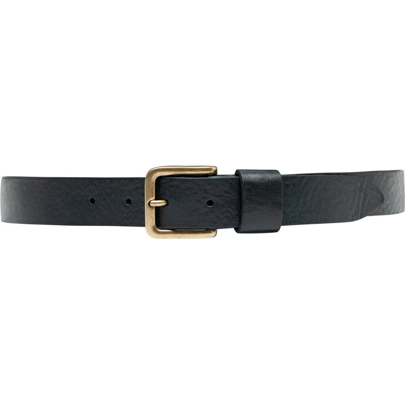 DEPECHE Timeless jeans belt in delicious leather quality Belts 101  Dark blue