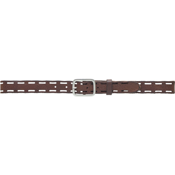 DEPECHE Timeless jeans belt in delicious leather quality Belts 161 Dark brown