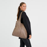 DEPECHE Timeless shopper Shopper 250 Dark Taupe