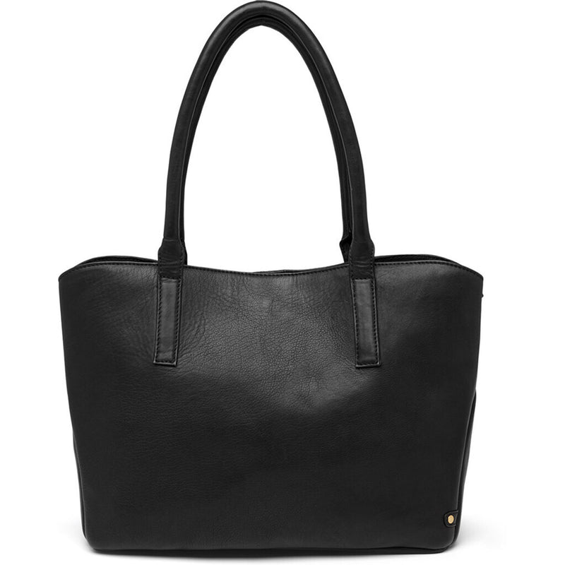 DEPECHE Timeless shopper bag in soft leather quality Shopper 099 Black (Nero)