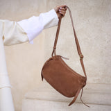 DEPECHE Timeless suede crossover Cross over 014 Cognac