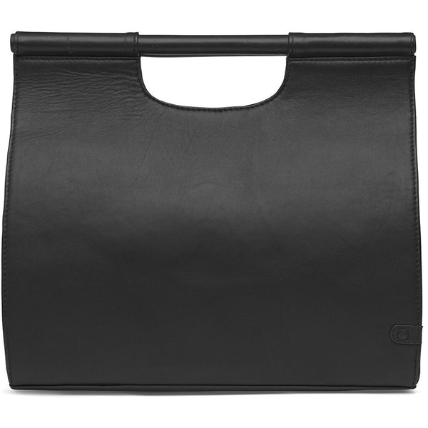 DEPECHE Timeless yet modern leather handbag Shoulderbag / Handbag 099 Black (Nero)