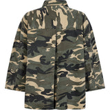 Depeche Clothing Tonja Oversize Shirt Shirt 234 Khaki Printed