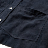 Depeche leather wear Tonja oversize suede shirt Shirt 031 Ocean