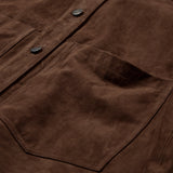 Depeche leather wear Tonja oversize suede shirt Shirt 311 Wood